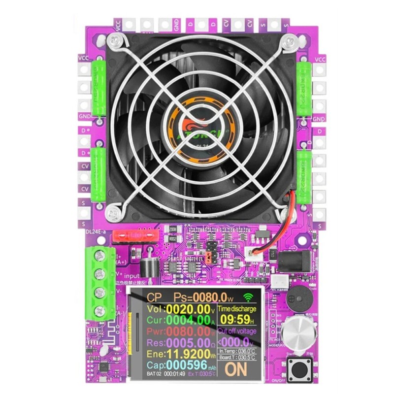 150W Tuya WiFi Smart Power Electronic Load Tester DC USB 18650 Voltage Current 48V Battery Capacity Monitor Tools