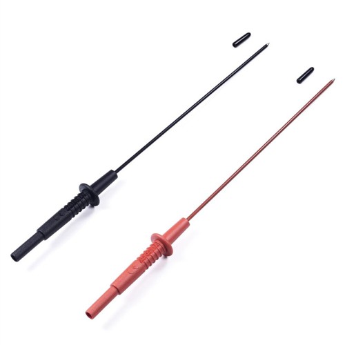 2PCS Universal Multimeter Test Probe 4mm Banana Plug Design Extended Length for Electrical Automotive Repair and Universal Testing