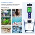 5 in1 Pool Salt Tester Digital Salinity Meter High Accuracy IP67 Waterproof with PPM PPT % Display Auto-Off Energy Efficient for Pools Aquariums Seawater