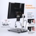 ANDONSTAR 10 Inch Digital Microscope  4X Zoom 1080P LCD Display Magnifier Soldering Microscope with LED