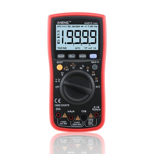 ANENG AN870 Auto Range Digital Precision Multimeter 19999 Counts True-RMS NCV Ohmmeter Tester