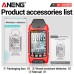 ANENG GN601 Moisture Meter - Accurate and Fast Water Content Testing without Battery - High Precision Moisture Analyzer for Wood  Paper  Grain and More