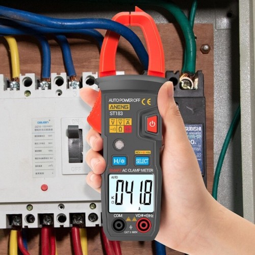 ANENG ST183 Digital Clamp Meter AC Current 6000 Counts True RMS Multimeter DC/AC Voltage Tester Hz Capacitance NCV Ohm Tests