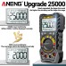 ANENG SZ20 High Accuracy Multimeter with Screen Backlight NCV Induction Dual Fireproof Fuse AC DC Voltage Detection up to 25000 Range Ideal for Electricians Technicians DIY