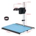 Aluminum Alloy Adjustable Focusing Bracket Stand for HDMI USB Digital Microscope Camera with 40mm and 50mm Adapter High Temperature Resistant Pad for Precision Inspections