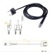 BNC Power Test Cable with Double Banana Plugs RG58 RF Connection for Versatile and Reliable Oscilloscope Signal Transmission User-friendly Design for Efficient Connection