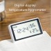 Deli Electronic Thermometer Hygrometer Weather Station with High Precision 0.1℃ Temperature Humidity LCD Display Clock Function Long Battery Life- Ultimate Indoor Weather Monitoring Station