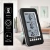 Digital Indoor Outdoor Thermometer Dual Sensor LCD Display with Trend Indicators Max Min Temperature Alerts 433 Mhz 10-second Update Rate Wall Mount or Table