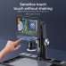 Digital Microscope 1600X 12MP Camera Sensor Coin Microscope 7" Touch LCD Microscope with Wired Remote 28 LED Fill Lights For PC