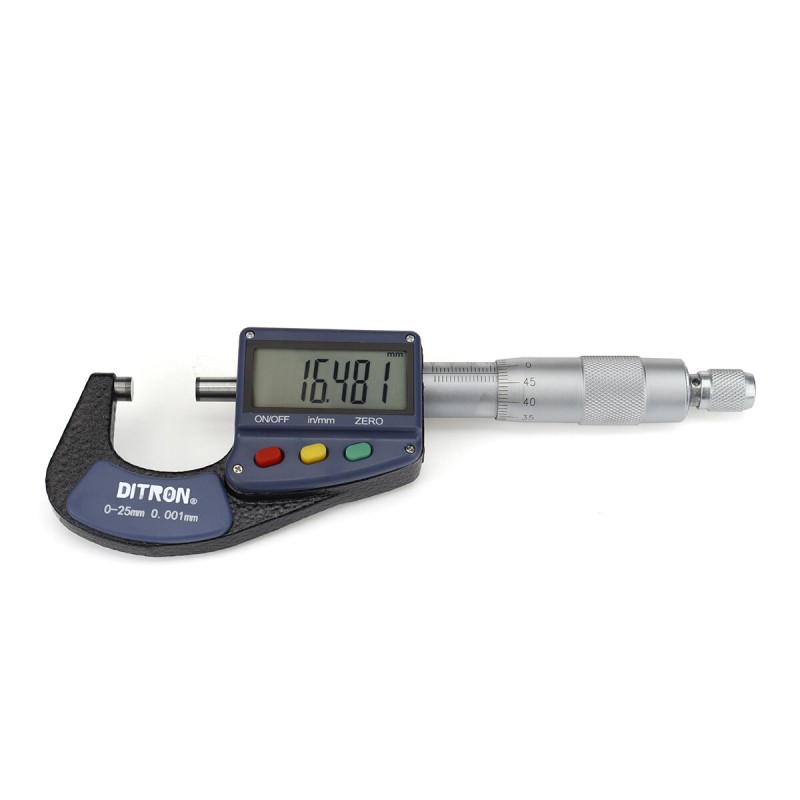 Ditron 511 0.001 mm Electronic Outside Micrometer 0-25 mm With Extra Large LCD Screen Digital Micrometer Electronic Digital Caliper Gauge