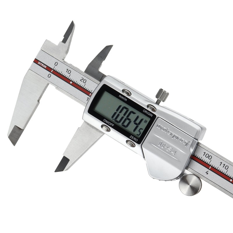 Ditron 6 Inch 150mm Digital Vernier Caliper Stainless Steel Electronic Pachometer Micrometer Caliper Measuring Tool