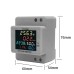 ET32-669 High Precision Professional Electrical Meter with Full-view LCD Screen Measures Voltage Current Power Frequency and Power Factor High Temperature Resistant Supports 22 KW Power