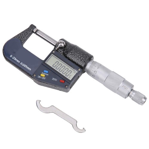 ETOPOO Digital Vernier Caliper with Dual Round and Pointed Heads  High Precision 0-25mm Height Gauge for Measuring Outer Diameter - Perfect for Machinists and Engineers.