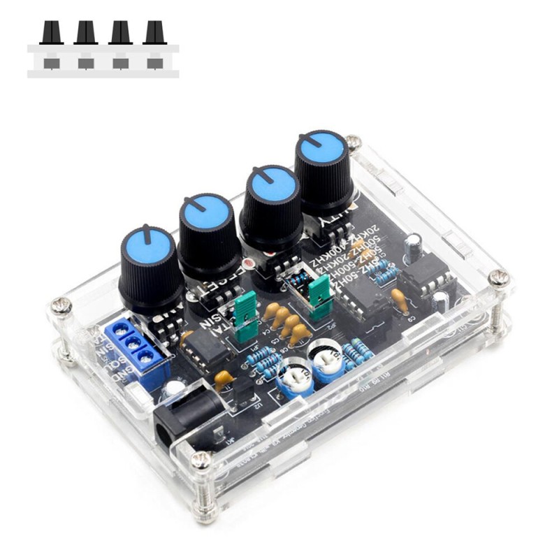 FNIRSI Signal Generator DIY Kit with ICL8038 High-Speed Op Amp Adjustable Frequency 5Hz-400KHz Duty Cycle 2-95% High Low Distortion Sine Wave