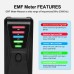 FS-2 Radiation Tester Multi-Level Electromagnetic Field Tester with Wide Range EMF Test Powered by 9V Battery Convenient for Personal and Professional Use Available in Black Red Green and Blue Options