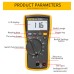 Fluke 116C Digital Multimeter, Measures AC/DC Voltage To 600V and AC/DC Current to 10A Measures Resistance Continuity Frequency and Capacitance Includes Holster and Silicone Test Lead Set