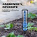 Freeze-Proof Outdoor Rain Gauge Adjustable Height Sturdy Stake Large Clear Numbers Easy Read with Blue Strip Technology Rust-Resistant Metal Stake Ideal for Gardens Lawns Patios - Accurate Weather Monitoring Tool