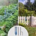 Freeze-Proof Outdoor Rain Gauge Adjustable Height Sturdy Stake Large Clear Numbers Easy Read with Blue Strip Technology Rust-Resistant Metal Stake Ideal for Gardens Lawns Patios - Accurate Weather Monitoring Tool