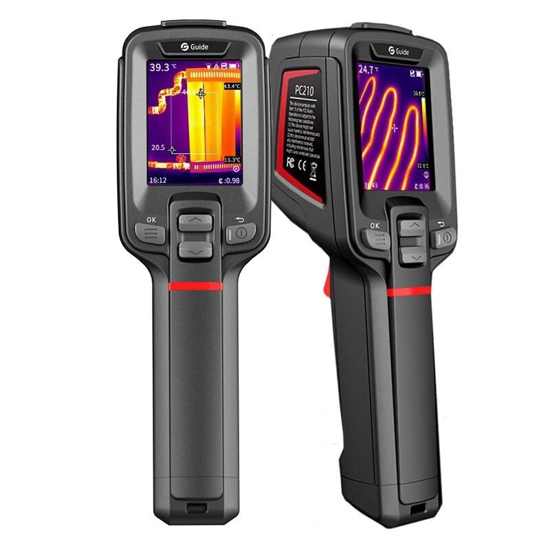 Guide PC210 256x192 2.4" LCD Screen Industrial Thermal Imager -20°C~150°C High Power Fast Charge Thermal Camera Thermal Inspection Tool