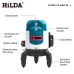 HIKDA 5 Lines Level with Green Laser High Accuracy Visible in Strong Outdoor Light Shock and Light Resistant Long 13 Hour Working Time Wide Emitting Angle for Precision Measurements