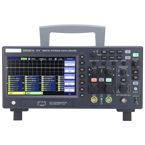 Hantek DSO2C15 150MHz 1GSa/s Sampling Rate Dual-Channel Digital Storage Oscilloscope