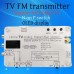 High Definition UHF Wireless Video Analog TV Signal Transmitter with Multi-Source Input Compatibility 1080P AV Conversion System Switching 10-20 Meters Range Adjustable Frequencies Perfect for High Quality Broadcasting and Streaming