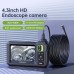 INSKAM 4.3" IPS Display Endoscope Inspection Camera 1080P HD Short 2.7cm Lens 170° View for Narrow ducts 3.5H Long-Life 2000mAh Battery IP67 Waterproof