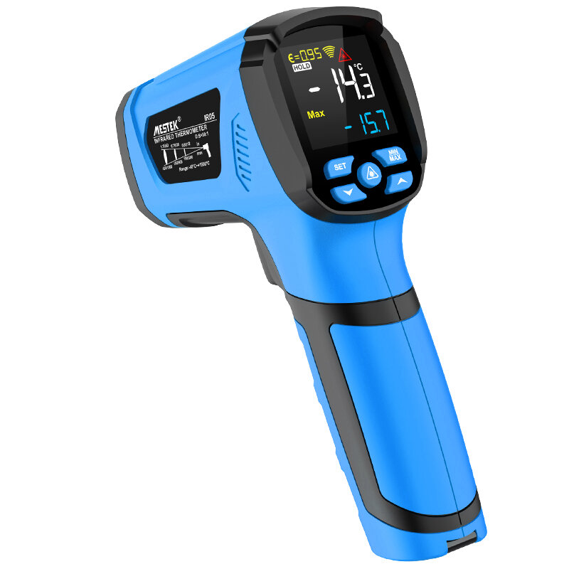 Industrial Infrared Thermometer IR05/IR05A/IR05B with Broad Temperature Range Quick Response Time Multi-purpose Use Clear VA Color Screen Display Auto Shutdown Feature