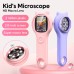 Kid's Mini Pocket Microscope Handheld 500X Magnification 2.0 inch High-Resolution Screen, Fast-Charging 600mAh Battery and 8 LED Lights Perfect for Engaging Science Exploration