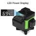 LED Display 4D 360° 16 Line Green Light Laser Level Cross Self Leveling Measure Tool