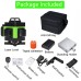 LED Display 4D 360° 16 Line Green Light Laser Level Cross Self Leveling Measure Tool