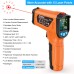 MESTEK Advanced Infrared Thermometer IRO2C Wide Temperature Range (-50°C to 800°C) Adjustable Emissivity 12-Point Laser Inverted Color Screen HD Backlight Accurate Measurements Ideal for Industrial HVAC and Home Use