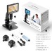 MT315 2000X Dual Lens Digital Microscope 7-inch HD IPS Large Screen Multiple Lens for Circuit/Cells Observation Up&Down Light Source Support Computer Viewing