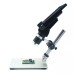 MUSTOOL G1200 Digital Microscope 12MP 7 Inch Large Color Screen Large Base LCD Display 1-1200X Continuous Amplification Magnifier with Aluminum Alloy Stand Power Supply Version