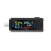 Multi-function USB Voltage Current Test Meter Digital IPS Display Capacity Tester Power Tester Digital Voltmeter Electrical Appliances Detection Device Support 9 Groups of Measurement Data Storage Function