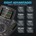 Mustool 10MHz Bandwidth 50Msps Sampling Rate MT8210PRO Auto Oscilloscope with High-Frequency Testing ACV Precision Measurement Auto Sleep Function for Energy Efficiency