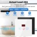 Smart WiFi Water Heater Control Device 20A High Power Compatible with Alexa Voice Control Timer Function Energy Consumption Monitoring