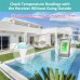 Solar-Powered Wireless Floating Pool Thermometer High Precision Sensor Long-Range Connectivity Easy Use Ideal for Pools Spas Hot Tubs Aquariums