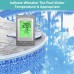 Solar-Powered Wireless Floating Pool Thermometer High Precision Sensor Long-Range Connectivity Easy Use Ideal for Pools Spas Hot Tubs Aquariums