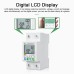 WiFi Intelligent Automatic Reclosing Protector Multifunctional Current Voltage Monitoring Meter LCD Display Switch Power Meter Protections Values Settable Mobilephone APP Control