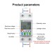 WiFi Intelligent Automatic Reclosing Protector Multifunctional Current Voltage Monitoring Meter LCD Display Switch Power Meter Protections Values Settable Mobilephone APP Control