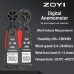ZOYI ZT-FS1 High Precision Anemometer Wind Speed, Temperature and Humidity Measurement 0.4 - 30.00m/s with Clear LCD Display Perfect for Weather Observation and Scientific Research