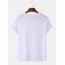 100% Cotton Design Sunset Print Round Neck Short Sleeve Loose T-Shirts