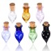 13x30mm Multicolor Mini Glass Paper Shaped Message Wishing Bottle Vial