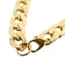 18K Gold Plated 10mm Men Chain 24inch Necklace Jewelry