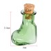 20x25mm Multicolor Mini Glass Shoe Shaped Message Wishing Bottle Vial