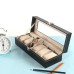 2/3/6/12 Slot Watch Boxes PU Leather Watch Storage Display Box