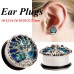 2 Pcs Tree of Life Tunnels Flesh Tunnels Ear Gauges Earring Plugs Body Piercing Jewelry