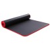 72x24x0.4inch NBR Yoga Mat Exercise Fitness Gym Pilates Anti-slip Waterproof Hemming Edge Mats with Back Belt