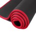 72x24x0.4inch NBR Yoga Mat Exercise Fitness Gym Pilates Anti-slip Waterproof Hemming Edge Mats with Back Belt